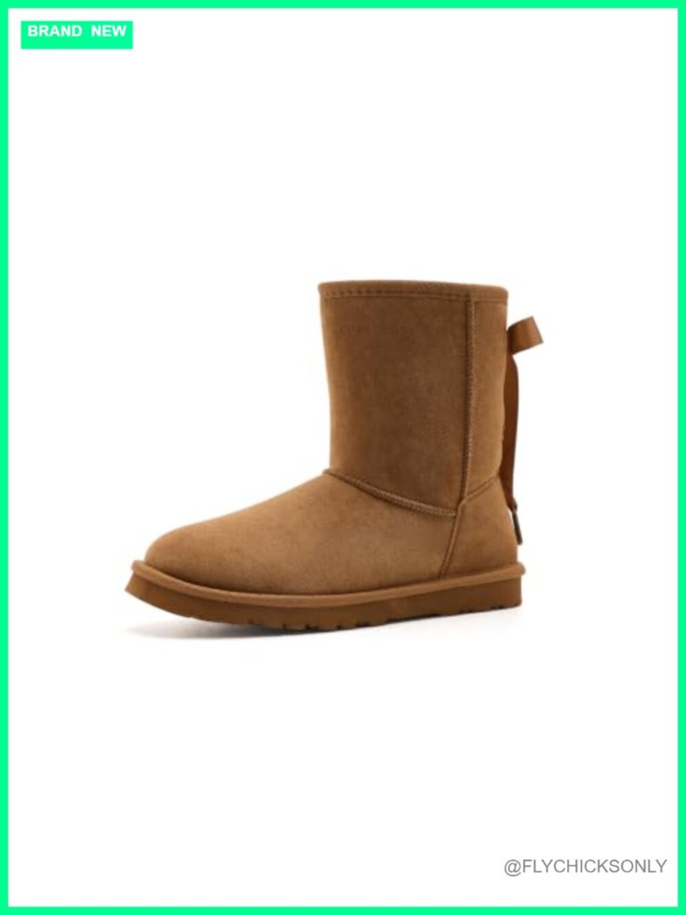 PAWZ Ariel Faux Suede Calf High Pull-On Boots Faux Fur Lined